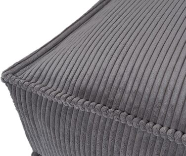 М'який лежак для собак Lesedi Cord з ручною в'язкою, 135x90 см, сірий - знімний, пральний чохол - для великих, середніх та маленьких собак