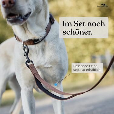 Нашийник для собак Freudentier: м'який, з неопрену, світловідбиваючий, міцний. Підходить для собак малих, середніх та великих порід. Колір: шоколадний, розмір: 35-50 см