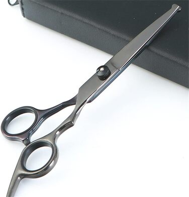 Набір ножиць для грумінгу собак 6.7 дюймів, для тіла, лап та обличчя, з безпечними закругленими кінчиками, чорний