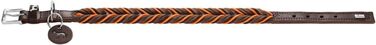 Ошейник HUNTER Solid Education Cord, темно-коричневий/помаранчевий, розмір 55