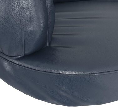 Крісло-ліжко для собак VidaXL, 75x53 см, штучна шкіра, темно-синій