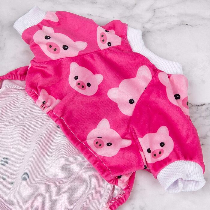 Піжама для собак CuteBone Pink Pig з м'якого матеріалу, рожева, велика, P46L-DE