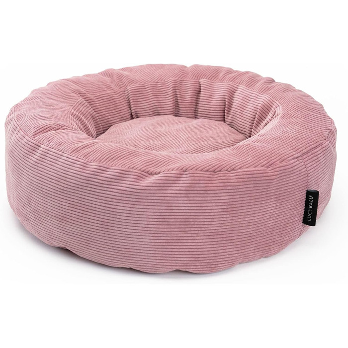 LucyBalu® Квіткове ліжко-гніздо для котів | М'яке ліжко для котів | Ліжко-кішечка | Рожеве | LucyBalu®