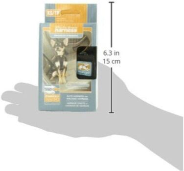 Шлейка для собак Kurgo Tru-Fit, чорна, XS, 2-5 кг, випробувана на краш-тести, для автомобіля