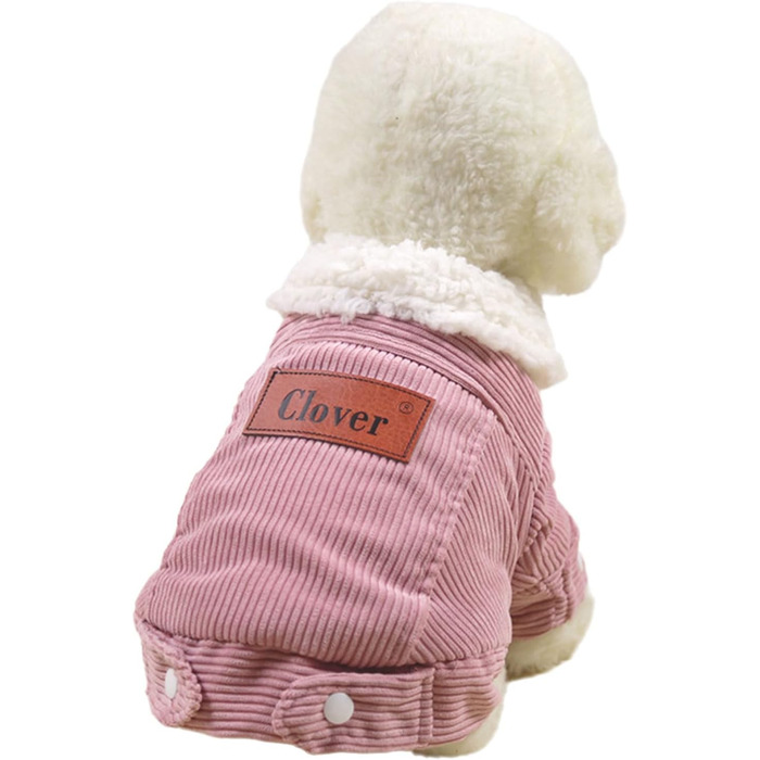 Зимовий теплий пуховик для собак на холодну погоду. Товста флісова куртка для тварин, вітронепроникний комбінезон для маленьких порід (C, M)