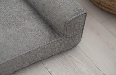 Килимок для собак Sofi Grosse - зручний лежак для середніх та маленьких собак. Лежанка з поліуретану, миється, м'яка, довговічна, стійка до зношування та розривів (XXL, 130x100 см, сірий)