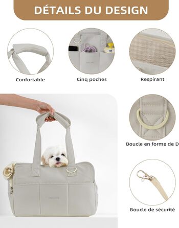 Сумка-переноска для котів, собак, цуценят ONECUTE, сіра, до 3 кг