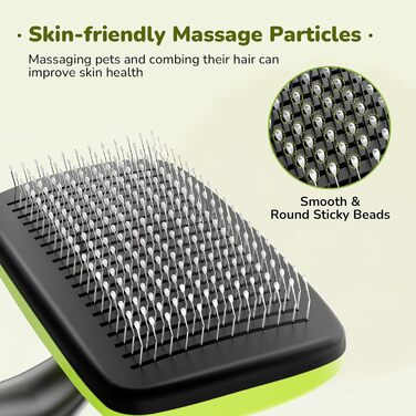 Перукарська щітка Pecute для собак та котів: видаляє підшерстя, масаж, самоочищення, для короткошерстих тварин