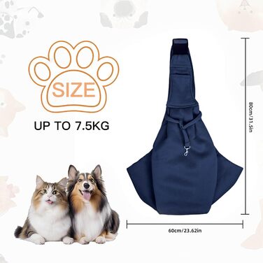 Сумка-переноска для собак на плечі, до 7,5 кг, для прогулянок, подорожей, транспортування