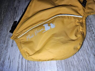 Жакети для собак, тепла жилетка для собак на зиму, водонепроникний халат для собак, пуловер для собак, костюм для хатніх тварин, костюм для лижного спорту, бавовняна жилетка з підкладкою та нагрудним ременем (жовтий, M)