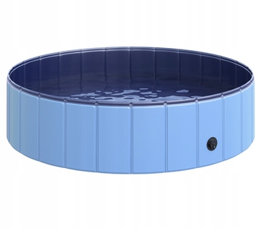 Складальний садовий басейн для собак та дітей, синій, 30x100 см, Premium