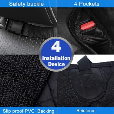 Захист для автосидіння для собак Fityou, вологостійкий, 137x124.5 см