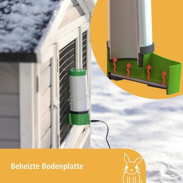 Поїлка для кроликів Kerbl NoFrost Superior 2.0, ізольована, підігрів до -20°C, 8 Вт, 82738