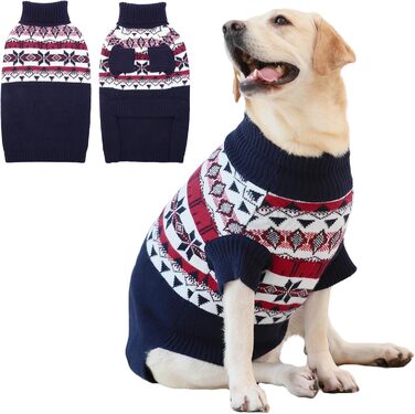 Светр для собак IECOii XXXXL, великий розмір, теплий, синій, для добермана, німецької доги