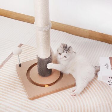 Котячий стовпчик Lilly - інтерактивне котяче іграшкове обладнання для самостійних занять | 78 см | 33 x 33 x 80 см