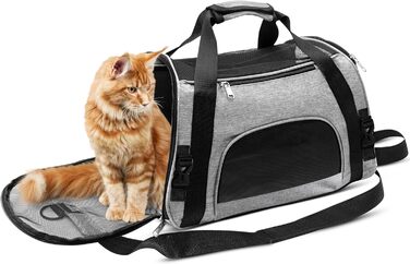Транспортна сумка для котів та собак, складана переноска, переноска для котів та собак, кошик для котів. Інтелектуальна переноска.