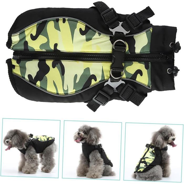 Зносостійкий одяг для цуценят з нагрудником та ремінцем на спину. Дихаючий костюм для собак з легкого матеріалу для маленьких собак. Портативний теплий одяг для собак на особливі випадки