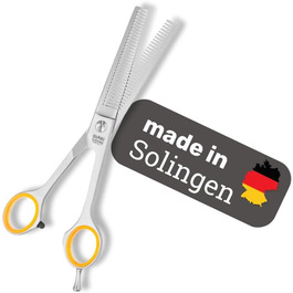 Ножиці для філірування EHASO, 17 см, двосторонні, з зубчастим лезом 30