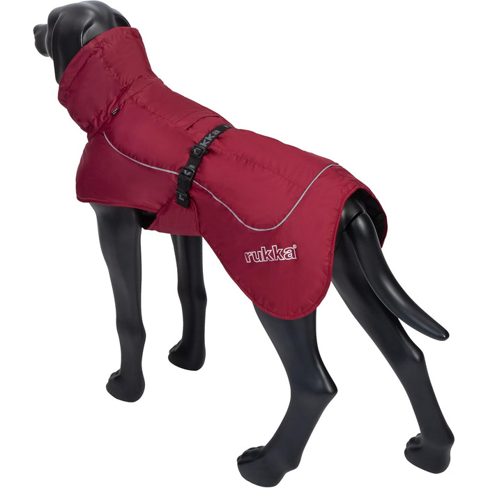 Дощовик для собак Rukka Pets Stormy Coat, бордовий, 65 см