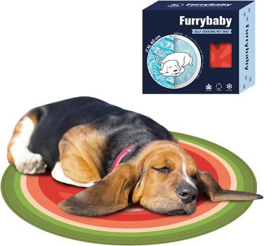 Охолоджуючий гелевий килимок для собак Furrybaby, самостійне охолодження, 80x96 см, для дому, вулиці та авто, жовтий