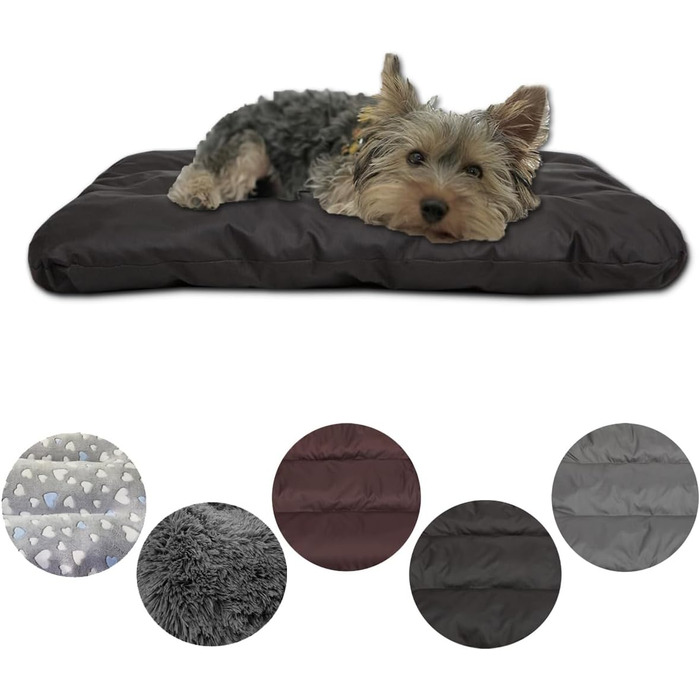 Килимок для собак, лежанка для собак, матрац для собак, чорний, 60x50x6 см, Oxford