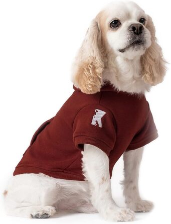 Флісовий пуловер Koneseve для собак з капюшоном (2XL, червоний)