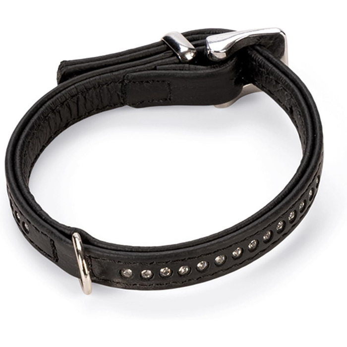 Karlie Halsband Vintage Strass: чорний намисто з стразами, розмір L (30 см x 17 мм), дворядне