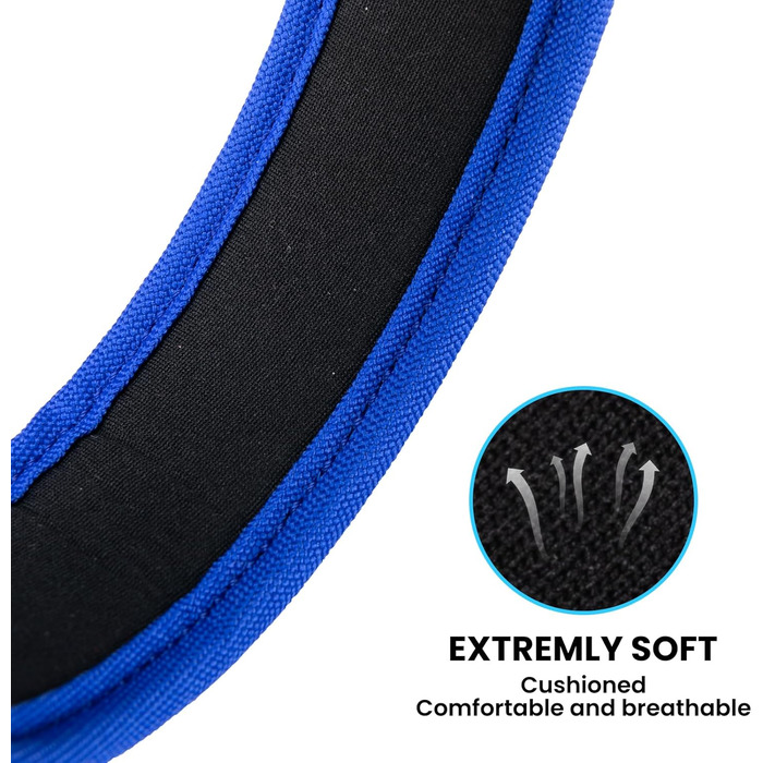 Поводок для собак Exceent Eite Spanker, чорний, XL. Міцний матеріал PU, регульований, для великих собак, навчання, прогулянки.