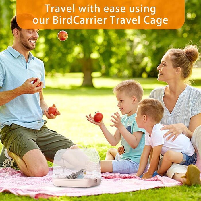 Трансформер для перевезення птахів Nymphensittich: рюкзак-переноска для птахів, прозорий клітка, м'яка переноска, клітка для подорожей з птахами | Переноска для птахів на відкритому повітрі, знімна переноска для хом'яків, прозора переноска для домашніх тв