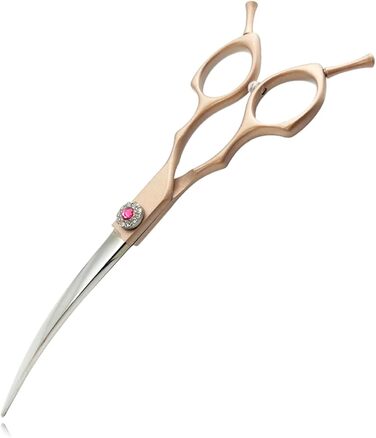 Набір професійних ножиць для грумінгу собак: прямі, вигнуті, розріджуючі (40%-50%)