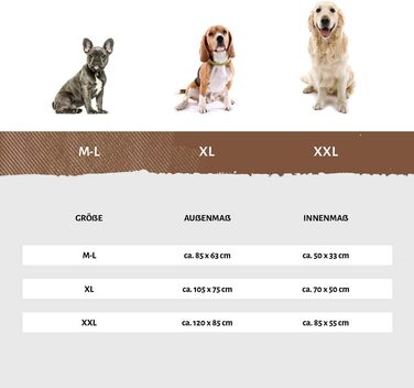 Ліжко для собак Knuffelwuff Luke M-L, чорне-сіре, знімний чохол, пране, диван-лежак, подушка для собак