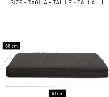 Ортопедична подушка для собак Jump - для відпочинку вашого собаки. Знімний та легко праний чохол, водовідштовхувальне полотно, Made in Italy