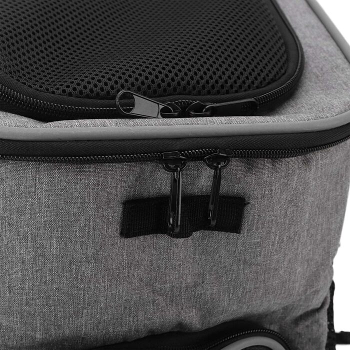 Велосипедний крісло-переноска для тварин RIZGHWOY: водонепроникний та дихаючий, сірий колір, велике завантаження, для кемпінгу та подорожей