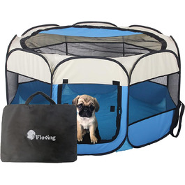 Кішка-бігове колесо Floving для домашніх тварин, складане, для використання в приміщенні та на вулиці, 8 прикрас, водонепроникне (M)