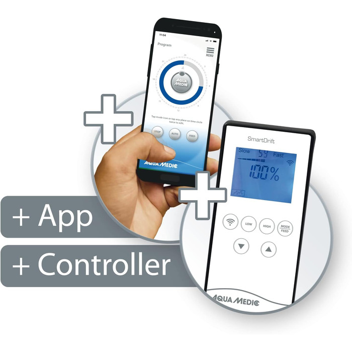 Aqua Medic SmartDrift 7.1 – компактна ультратиха проточна помпа з керуванням через додаток або контролер