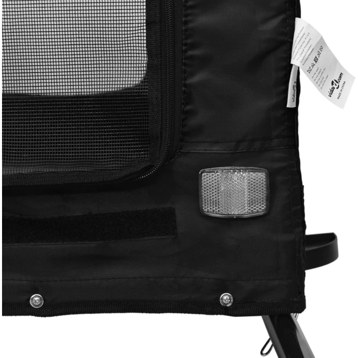 Зручний та безпечний велосипедний причіп для собак Robuster Oxford, чорний, до 30 кг, модель 93996