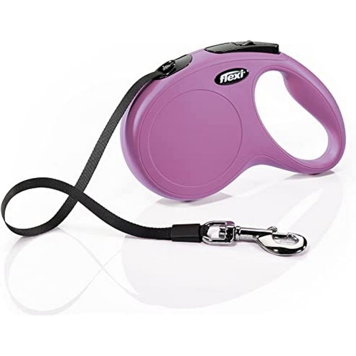 Рулетка для собак Flexi New Classic M, стрічка 5 м, рожева, до 25 кг