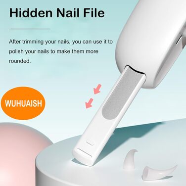 Регульовані ножиці для обрізання кігтів домашніх тварин з 4 розмірами, захистом від травм, прихованим напильником та неслизькою ручкою для собак, котів та дрібних тварин