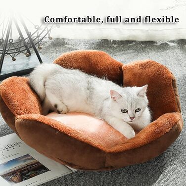 Кругле ліжко для собак та котів, чорне, 40 см, м'яке, для дому, миється