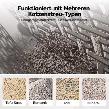 Автоматичний лоток для котів Cura X1 Katzenklo: самоочищення, 80+8 л, датчики безпеки, контроль через додаток, для кількох котів