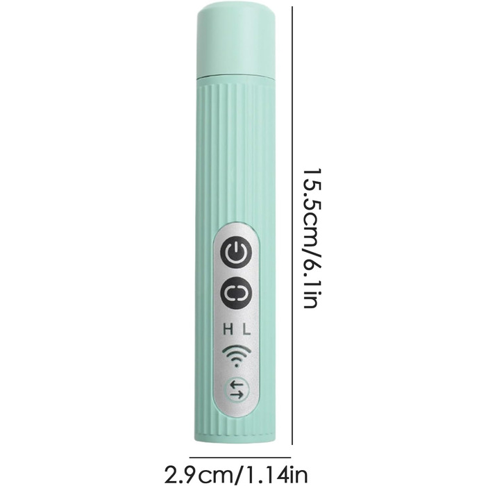 Шліфувальник для собачих кігтів | 3-ступеневий акумуляторний портативний шліфувальник з LED | Компактний шліфувальник для кігтів - для дорослих, сім'ї, друзів, жінок та чоловіків (зелений)