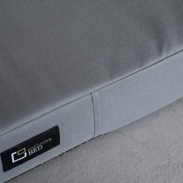 Килимок для собак Tina Grosse - лежанка для собак середнього та маленького розміру. Лежанка для собак з тканини Kodura, миється, водонепроникна, м'яка, довговічна, стійка до зношування та розривів (XXL, 120x90x8 см, світло-сірий)