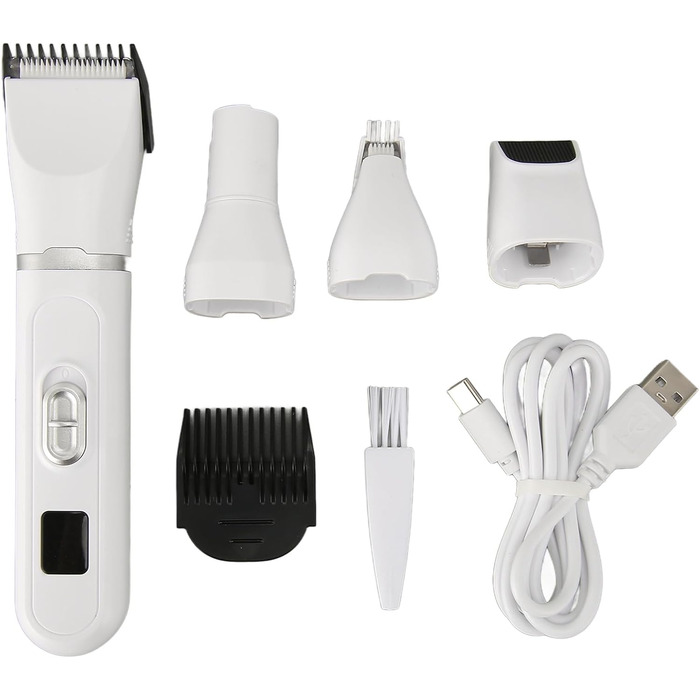 Набір машинок для стрижки собак, тример для догляду за тваринами, USB-триммер з регульованими насадками для безпечної грумінгу