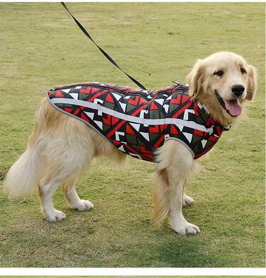 Зимовий теплий одяг для собак - куртка з бавовни, для маленьких, середніх та великих собак (5XL, зелена)