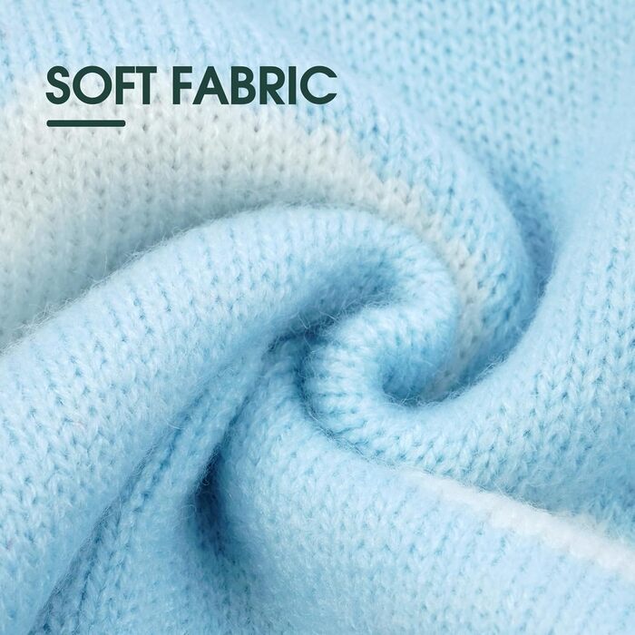 Теплий зимовий пуловер для собак Kuoer Roa з коміром-гетром (2XL, Синій) - м'який, еластичний, для маленьких собак, для дому та вулиці