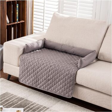 Килимок для собак та котів на диван, 90x120 см, світло-сірий. Захист меблів від бруду та подряпин. Вологостійкий, з неслизьким дном.