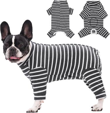 Комбінезон для собак після операції Axcimond, сірий, L, захисний одяг для відновлення, хірургічний костюм для тварин