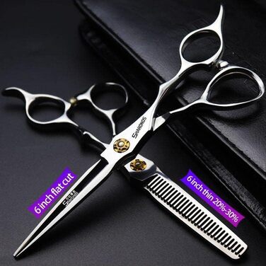 Професійна ножиця для грумінгу собак та котів Fellschere 6/6.5/7.5 дюймів з нержавіючої сталі (2 шт.)