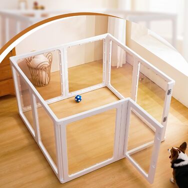 Вигул для цуценят Citylife 6-TLG: розкладний вольєр для собак, котів та кроликів, 60 см, з дверима, антиковзаюча поверхня