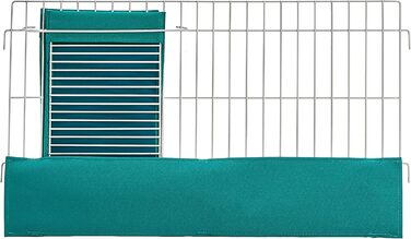Клітка для морських свинок MidWest Homes 119x61x36 см, біла/зелена, з перегородкою